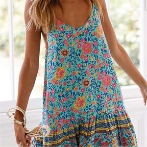 Qearal Floral Sleeveless Dress